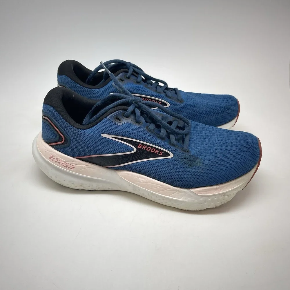 Brooks Sneakers Womens 10‎ B Glycerin 21 1204081B496 Blue Running Gym Shoes